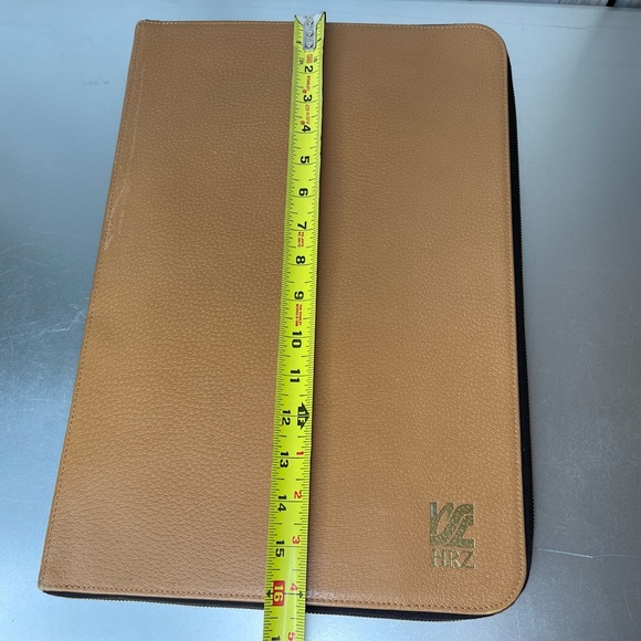 Vintage Aspinal of London Brown Leather Document File Folder Full Zip - Picture 9 of 11